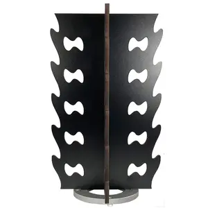 Wood Rotating Sunglasses Rack - 20-Pair - Wavy