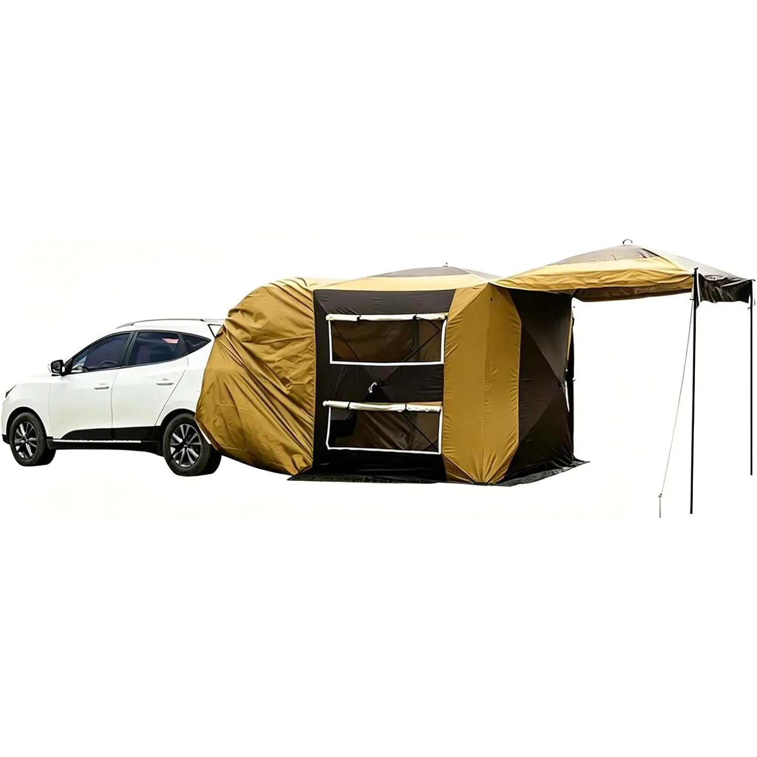 Car Tailgate Tent for MG 5 SW EV/MG 4 EH32 MG5 SW/MG4,Auto Camping Awning with Screen Porch,Portable Vehicle Trunk Tent
