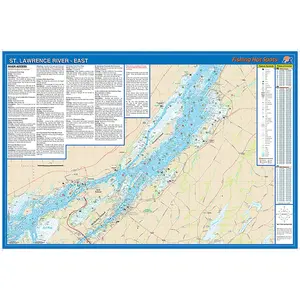 St. Lawrence River East Fishing Wall Map