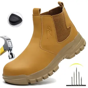 Work Sneakers Steel Toe Shoes Men Safety Shoes Puncture-Proof Work Shoes Fashion Indestructible Protective Boots work hiking boots sneakers Construction Work & Daily Wear