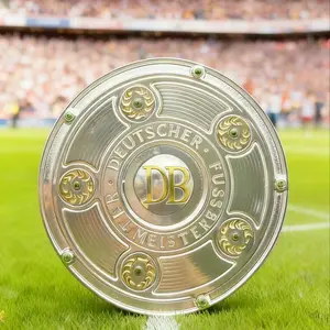 1PC Bundesliga Meisterschale Trophy Plate, Champions' Bowl Salad Dish, Fan Collectible Memorabilia, Perfect Gift for Soccer Enthusiasts