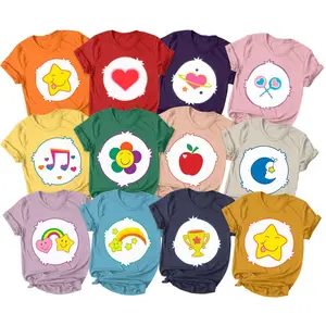CareBear Nostalgia Costume Team Shirt, Custom Symbolic Bear Matching Group T-Shirts, Matching Friends Crew Shirt, Gift For Best