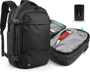 AirBack 60L Vacuum Compression BusinessTravel Backpack-Expandable Carry-On | Builtin Pump TSA Lock Laptop Sleeve WaterproofNo Baggage Fees， training toy