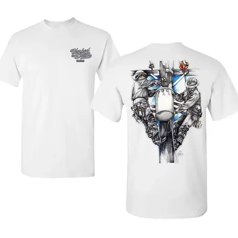 Worked To Death Lineman Shirt, Power Line Worker Graphic Tee, Utility Pole Climbing Back Print, Small Chest Logo Front, Soft Cotton Blend T Shirt, Blue Collar Electrical Workwear for Men & Women, Gift for Linemen