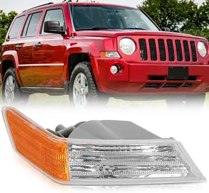 Nilight Front Turn Signals Light Clear Amber Lens Parking Light Day Running Light Side Marker Light Compatible with 2007-2017 Jeep Patriot Passenger Side