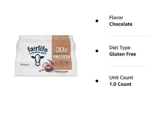 Nutrition Plan High Protein Chocolate 30g Shake,Gelatin Free,11.5fl.oz,(12 Pack) - PACK OF 1