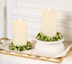 Set of 2 St.Patrick's Day Berry Candle Rings by Valerie