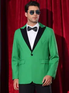INSPIRE CHIC Tuxedo Jackets for Men's Peak Lapel Blazers Classic Single Breasted Sports Coats