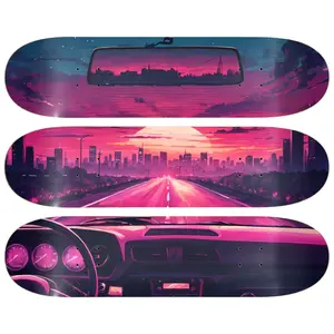 Sunset | Skateboard Wall Art