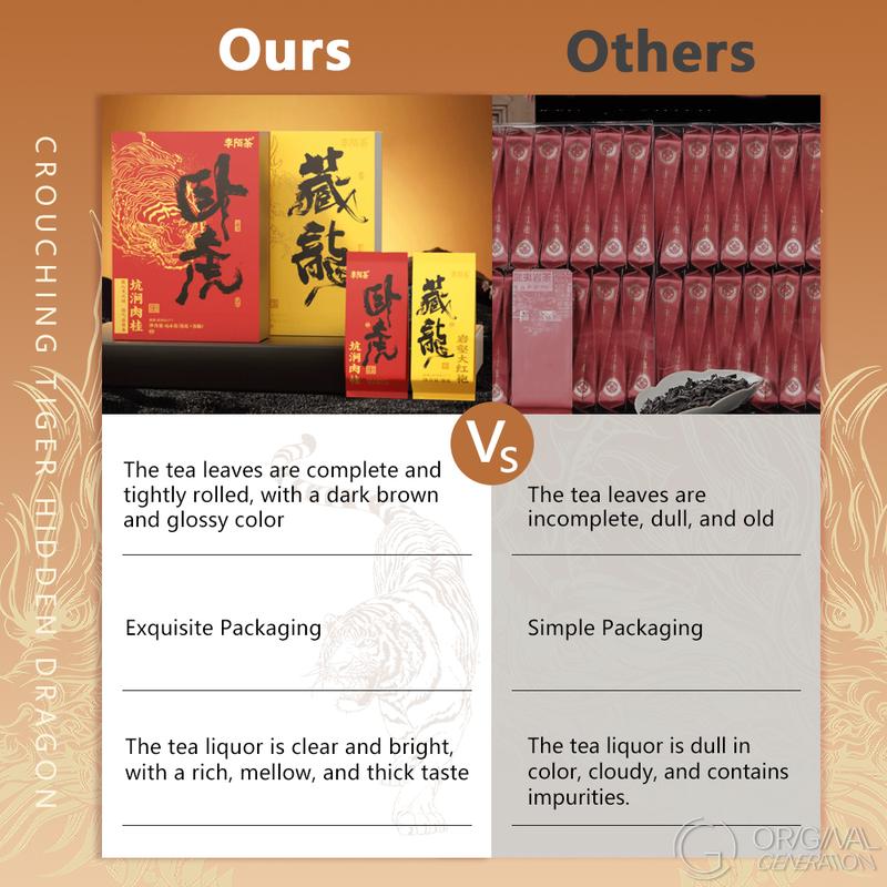 Crouching Tiger Hidden Dragon 512g(8g×64pcs） High Quality Wuyi Cinnamon Da Hong Pao Oolong Tea Set 512g(8g×64pcs）32packs Da Hong Pao Tea  32packs Cinnamon Rock Tea