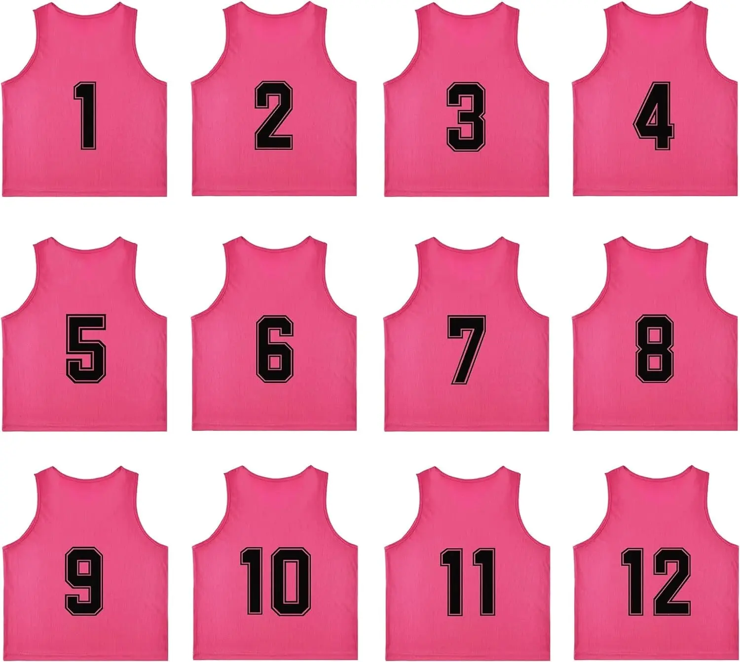 Training Mesh Sports Pinnies Numbered (1-12)