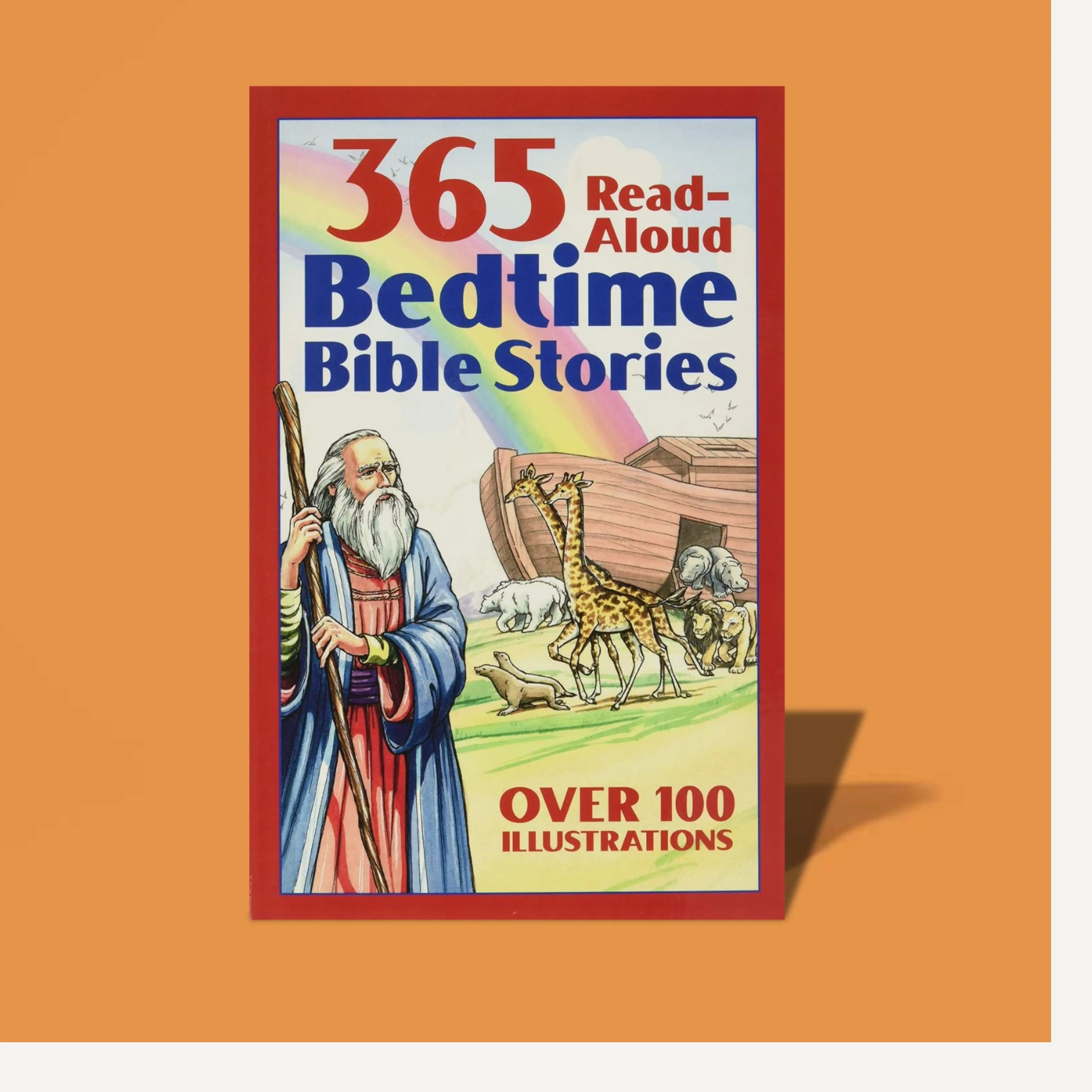 365 Read-Aloud Bedtime Bible Stories Paperback - Portable Children's Literature Book with Illustrations, Moral Lessons, Values, Inspirational Kids' Gifts
