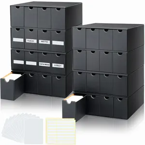 8000+ Trading Card Storage Box with Cardboard Storage Divider Label Sticker for Collection Compatible with TCG MTG Card