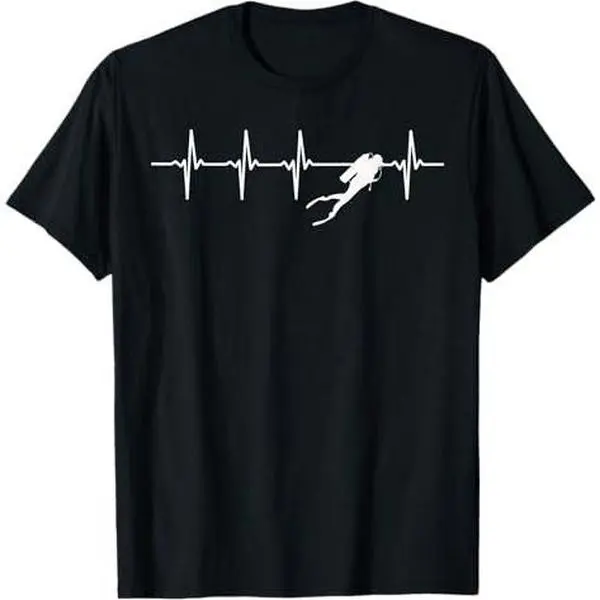 Diving Heartbeat Gift For Scuba Divers T-Shirt