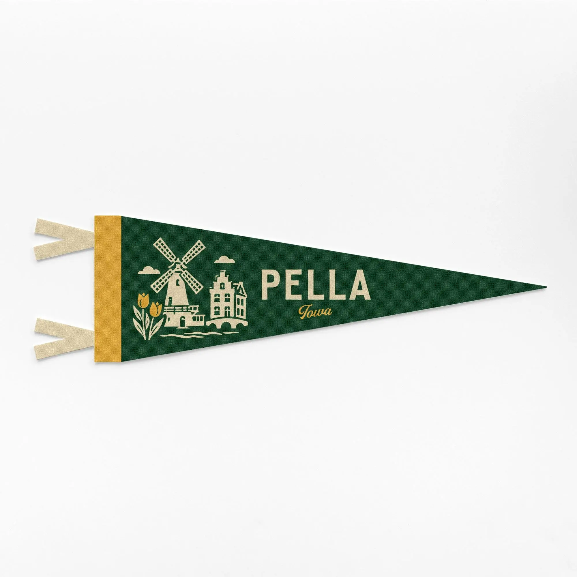 Pella Iowa Felt Pennant