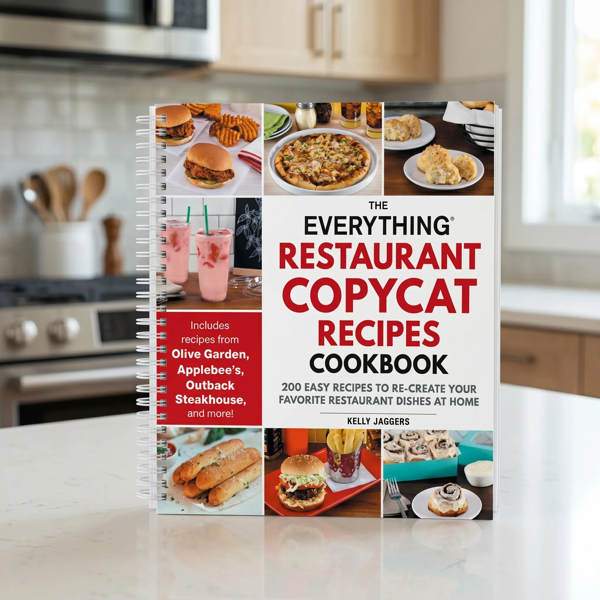The Everything Restaurant Copycat Recipes Cookbook | Spiral Bound Recipe Book with 200 Easy Restaurant Style Dishes for Home Cooking, Family Meals, Comfort Food, Drinks, Desserts and Everyday Favorites
