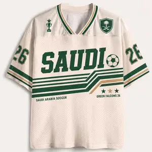Custom Saudi Arabia Soccer Jersey, Personalized Saudi Football Jersey, Green Falcons Fan Shirt, Saudi Arabia Gift, Game Day Jersey