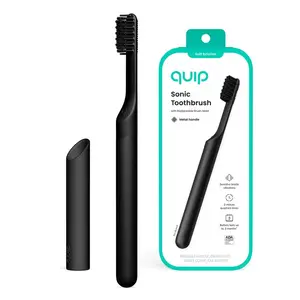 quip Sonic Electric Metal Toothbrush and Travel Case - Black quip Sonic Electric Metal Toothbrush and Travel Case - Black
