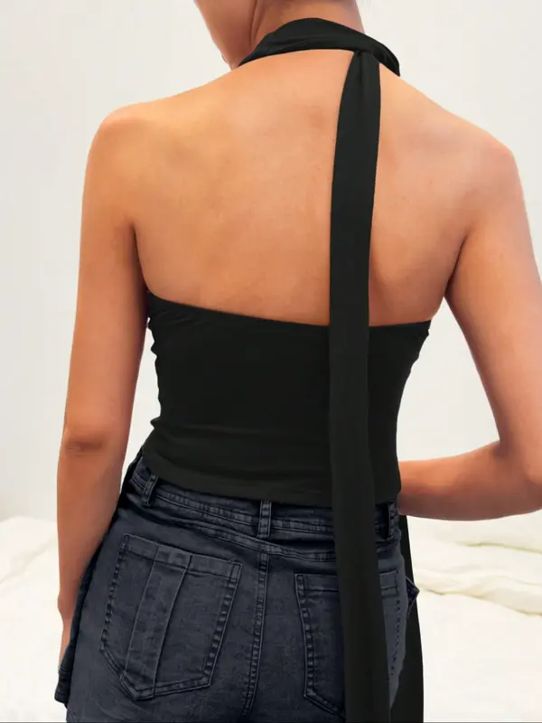 Top Bohème Gimmicks By BKE - Velours, Dos Transparent, Sans Manches, Taille M, Neuf Avec étiquettes