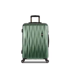 SWISSGEAR Hardside Medium Checked Suitcase Hardshell Spinner Luggage, Green