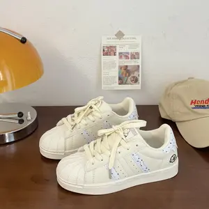 Autumn New Student White Sneakers Sweet Girl Shell Toe Sports Shoes Casual Skate Shoes
