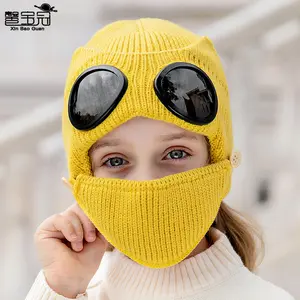 Kids Ski Balaclava Hat - All-in-One Winter Mask with Goggle Slot & Windproof Ear Protection, Thermal Fleece Lined for Snow Sports windproof balaclava