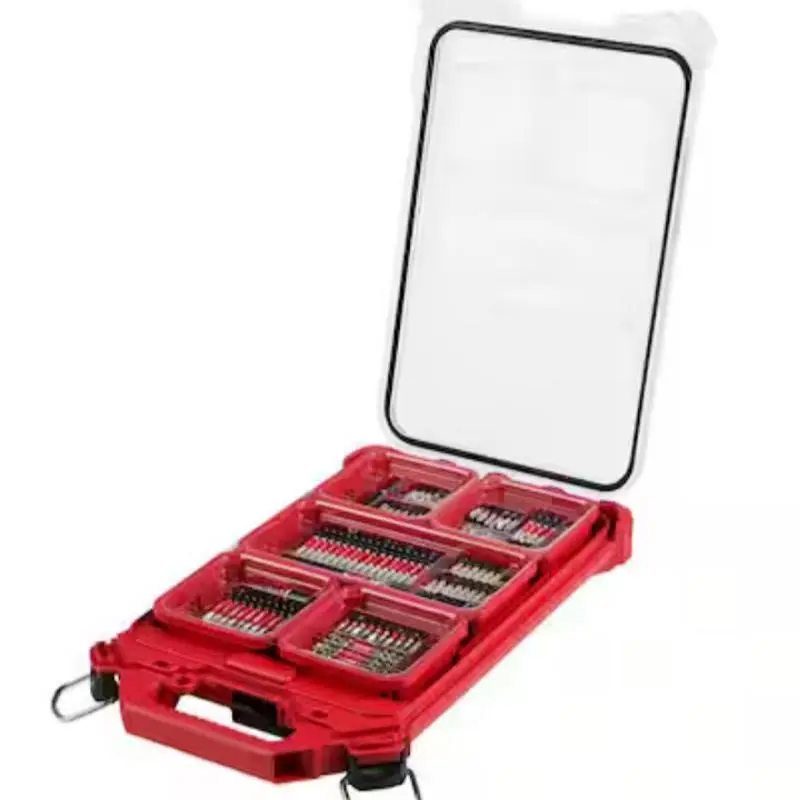 Milwaukee SHOCKWAVE Impact Duty Alloy Steel Screw Driver Bit Set with PACKOUT Case (100-Piece)