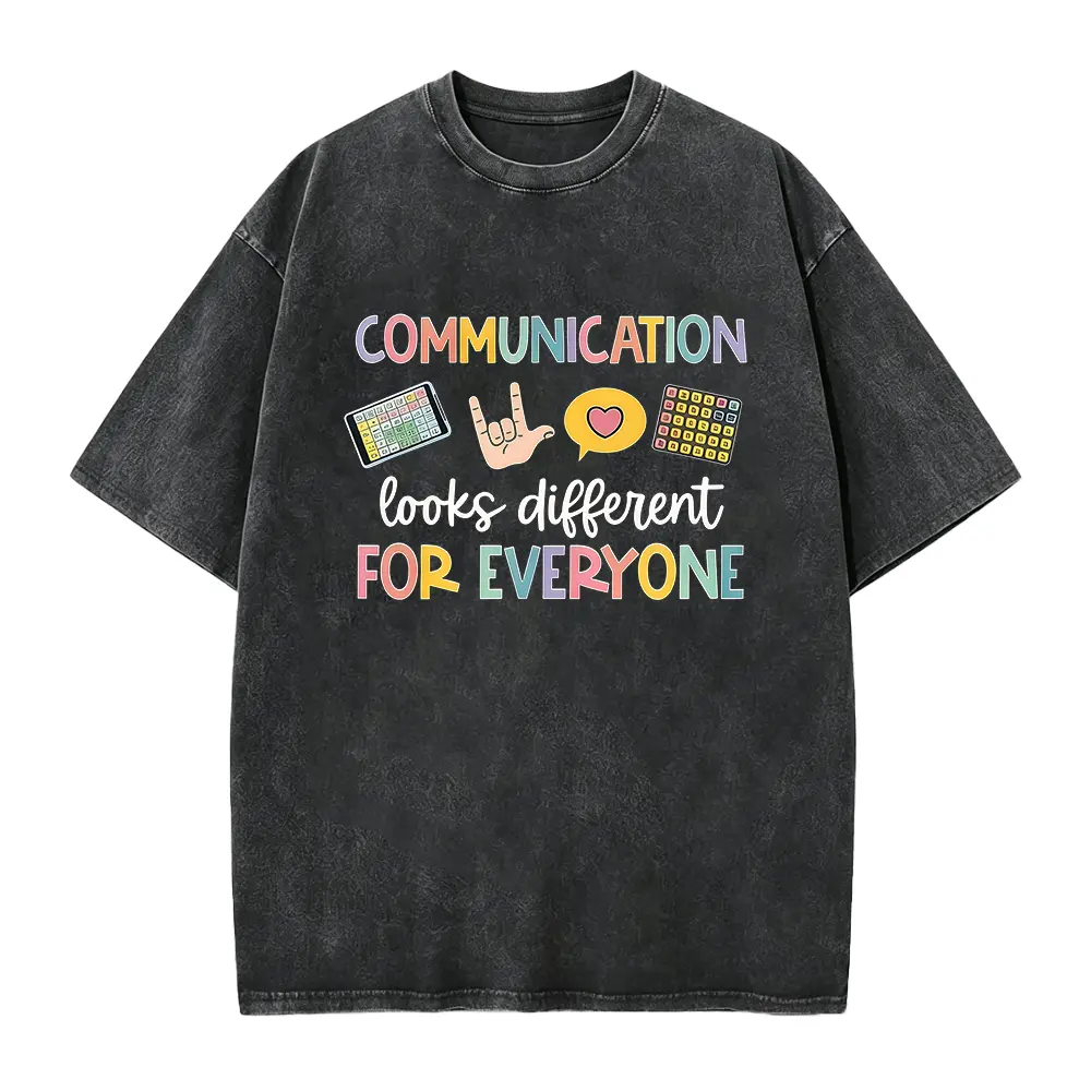 Communication Looks Different For Everyone Sweatshirt, Speech Therapy Shirt, Slp Tee Shirt,  Shirts,summervibes