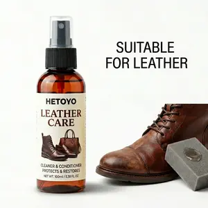 Whole-house leather care and cleaning kit: Gentle and non-damaging to leather, complete set of tools for leather fabric restoration and maintenance.