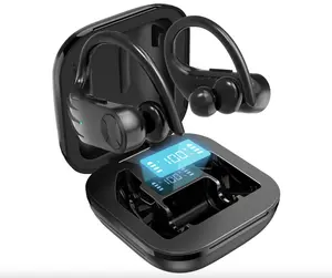 Wireless Earbuds Bluetooth Headphones B2 5.0 True Wireless Sport Earphones Built-in Mic in Ear Running Headset with Earhooks Charging Case Compatible with iPhone 14 Pro Max Plus Samsung Android Audio Electronic Chargeable