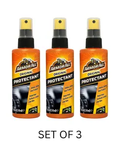 3 Pack Armor All Original Protectant Spray, Car Interior Cleaner with UV Protection to Fight Cracking & Fading, 4 Oz, Cleans, shines & protects interior vinyl, rubber & plastics, sun protection