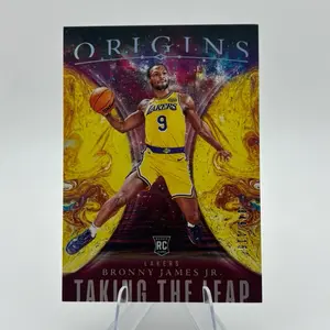Panini 2024-25 Origins Taking the Leap Bronny James Maroon /115 RC Lakers Basketball Trading Card