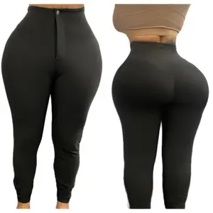 Luxor Curvy Premium peachy Leggings Stretchy - Made in Colombia Shaping Effect Push Up Compression