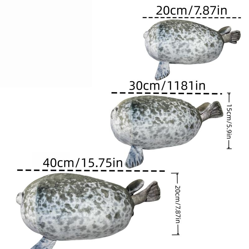 Adorable Seal Plush Toy, Cute Stuffed Animal Doll, Animal Shaped Plush Throw Pillow Cushion for Sleeping Soothing, Comfy Stuffed Cushion for Home Decoration