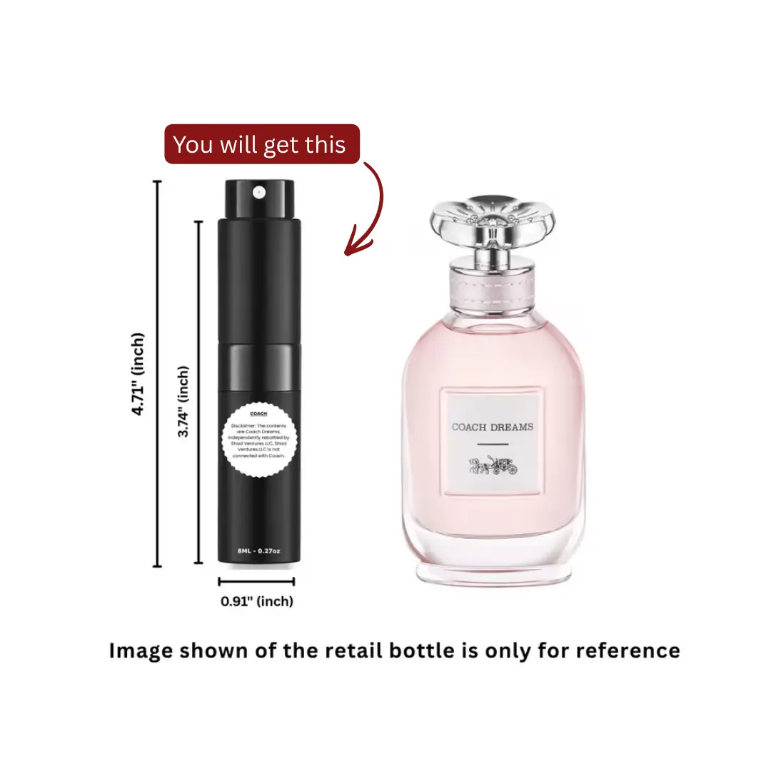 Coach Dreams Eau de Parfum Women 8ml / 0.27oz – 100% Original Authentic Decanted Perfume Spray