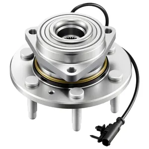 VEVOR Front Wheel Bearing & Hub Assembly Fit for 2007-2013 Chevy Silverado 1500 4WD Avalanche GMC Sierra 1500 Cadillac Escalade EXT 2007-2014 Tahoe OEM 515096, Wheel Bearing Hub Set with ABS Sensor
