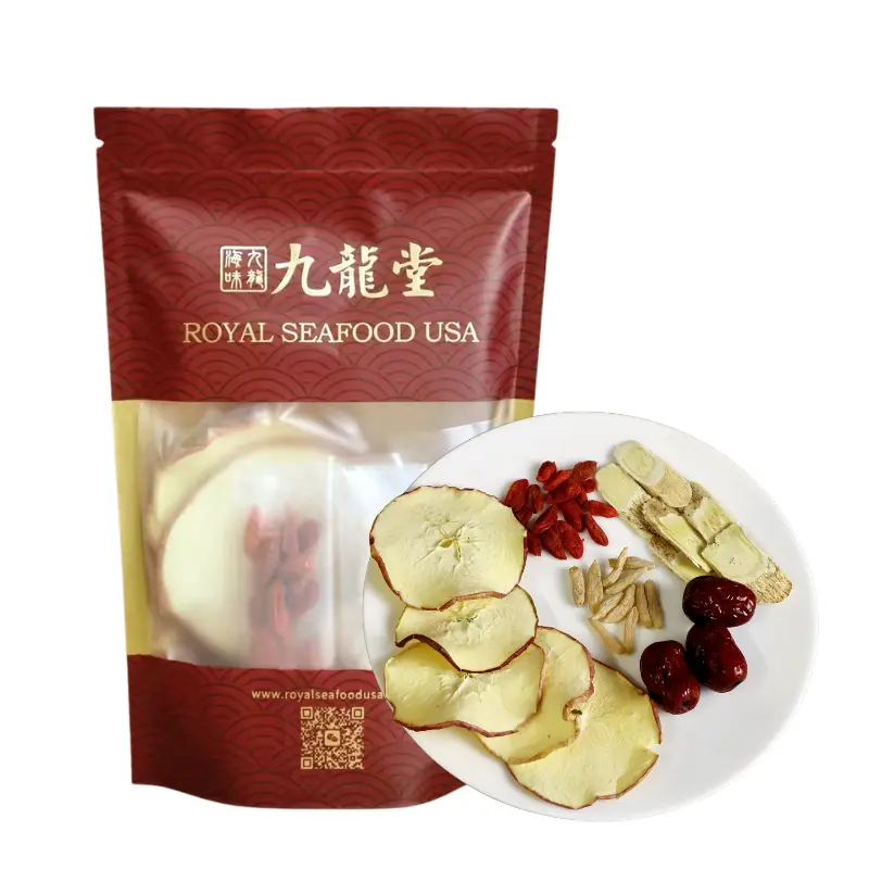 Royal Seafood USA Astragalus Apple slices herbal tea, No caffeine, Healthy tea
