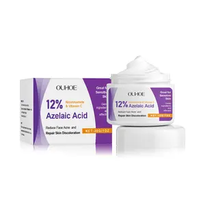 OUHOE Acne Treatment Cream, Niacinamide Hydrating Facial Repair Cream, Gentle Daily Skin Care, Remove Blackheads & Blemishes, Oil Control Balance, Improve Rough Texture, Moisturizing Brightening for Sensitive Acne Prone Skin