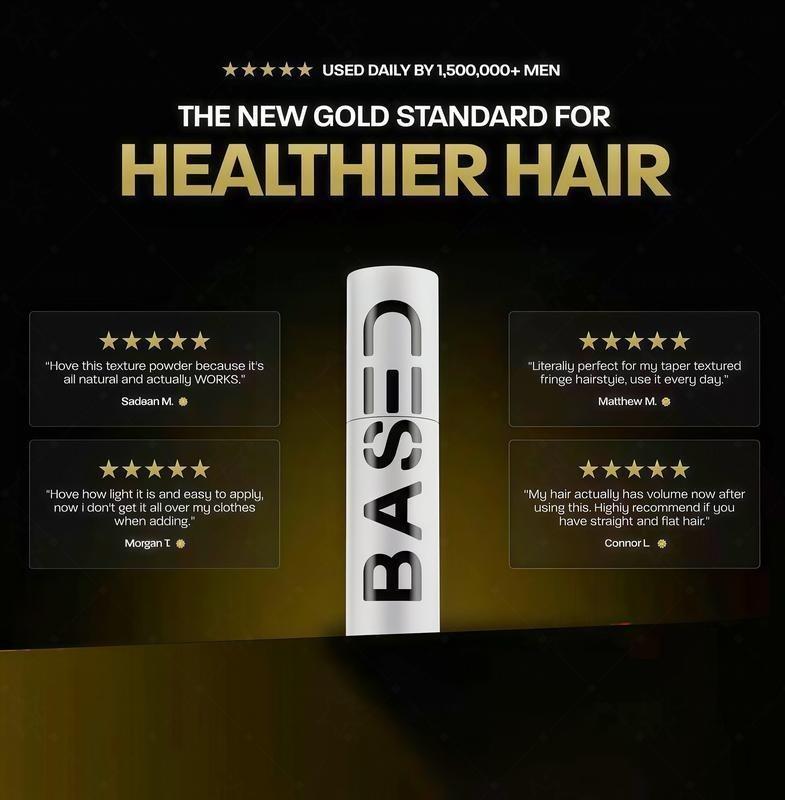 BASED Hair Texture Powder | Instant Volume & Texture | Lightweight, Matte Finish | Simple, Effective, BASED.
