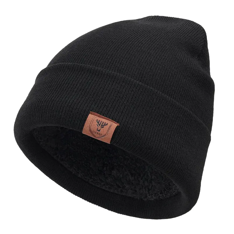 Vtg Acrylic Warm Winter Beanie Skull Soft Cap Hat Soldier Vintage Badge Beanie Hat Acrylic Knit Warm Winter  main image 2