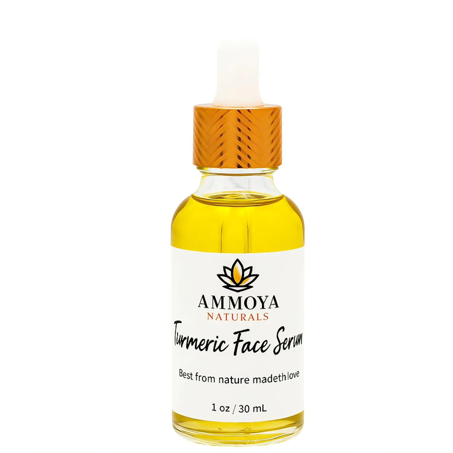 Turmeric Brightening Face Oil – Lightweight Botanical Blend with Ylang Ylang, Frankincense & Olive Oil – Nourishing Skincare for a Radiant Glow, 1 oz