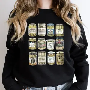 Pickle Sweater, Pickles Jars Sweatshirt, Unisex Pickle Slut Sweater, Pickle Lover Gift Hoodie, Canning Food Long Sleeve.