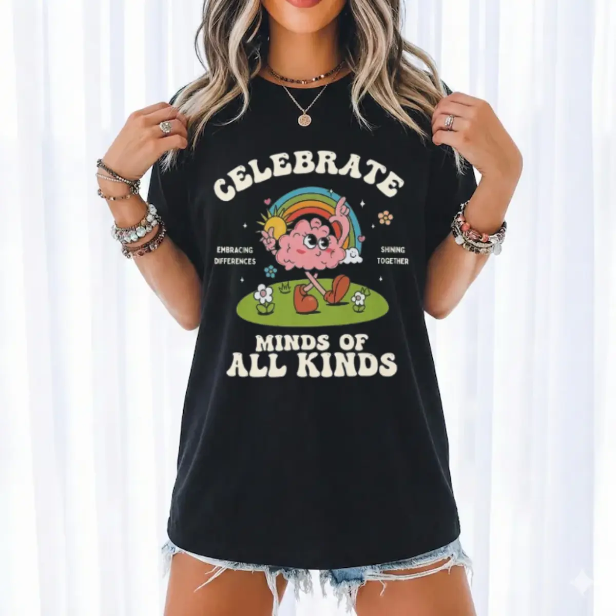 Celebrate Minds of All Kinds T-shirt, Neurodiversity Shirt, Mental Health Shirt, Sped Teacher T-shirt, Inclusive Learning Shirt