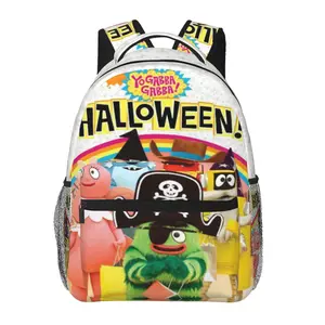Yo gabba gabba Backpack Funny Cartoon Yo gabba gabba party supplies Daily Commute Casual Laptop Backpack Hiking Daypack Yo gabba gabba toys storage bag for birthday, anniversary, party gifts