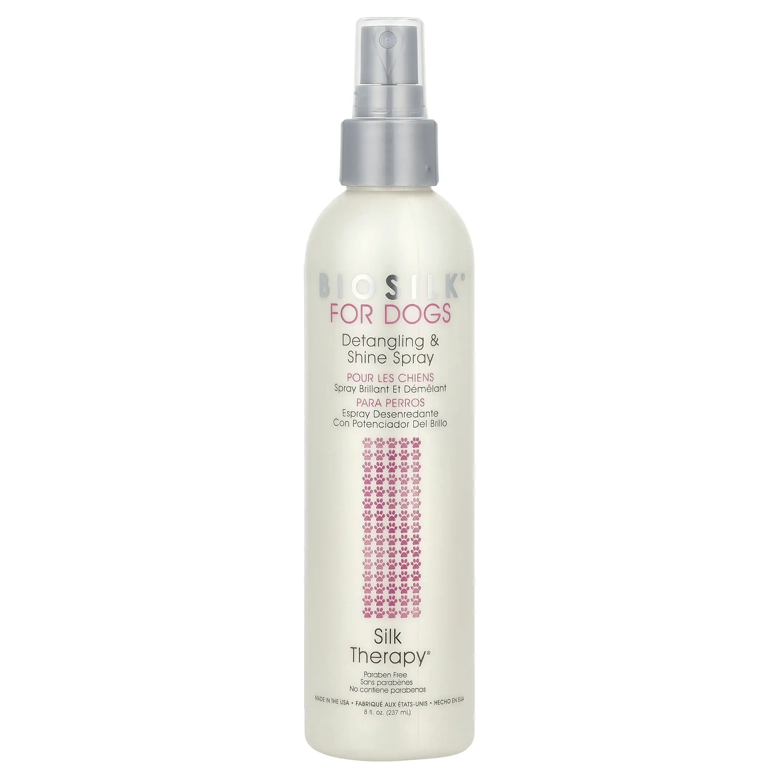Biosilk Silk Therapy®, Detangling & Shine Spray, For Dogs, 8 fl oz (237 ml)
