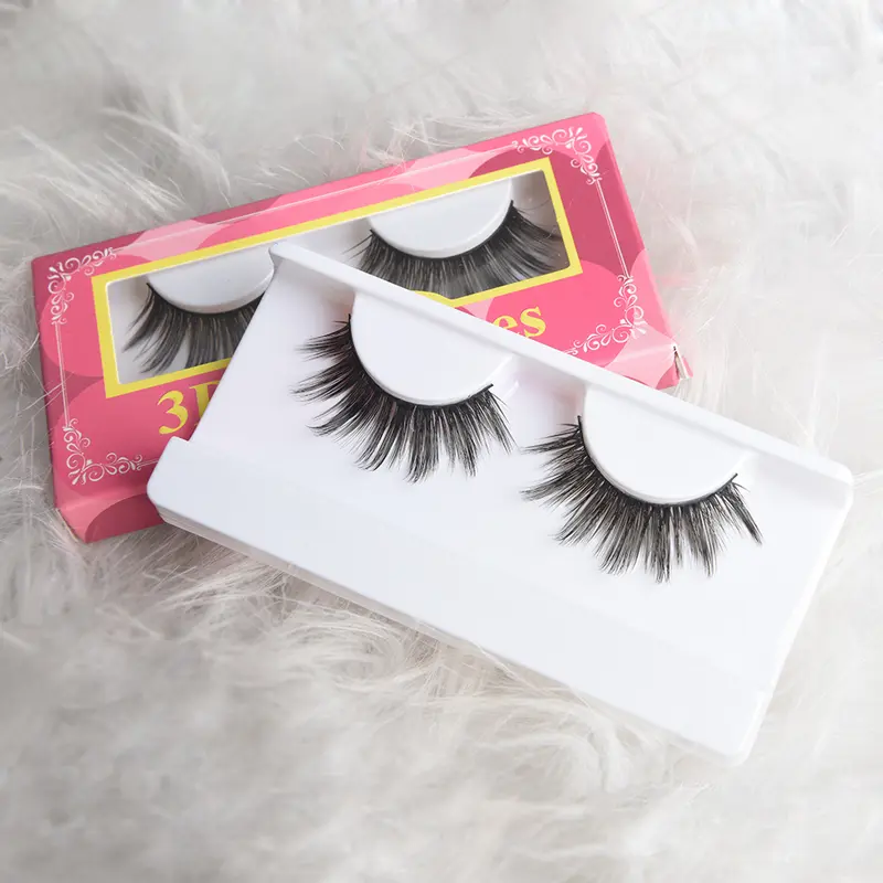 1 Pair False Eyelashes Natural Look Kit Fluffy Lashes for Women Girls