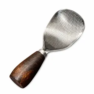 1 Piece Stainless Steel Perforated Rice Spoon, Non-slip Comfort Grip Handle Kitchen Utensil for Home Daily Rice Serving and Cooking Use