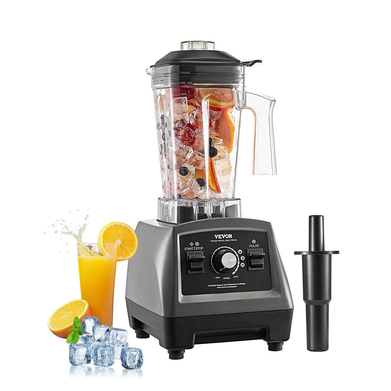 【Summerfinds】61 oz 1400W Blender for Smoothies Food Processing Blender for Kitchen 【Summerfinds】61 oz 1400W Blender for Smoothies Food Processing Blender for Kitchen