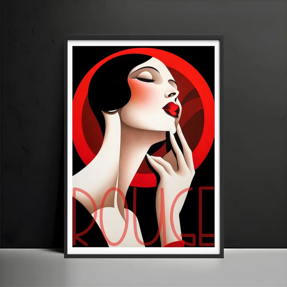 Unframed, Room Decor, Art Deco Wall Art Prints Poster Jazz Age 1920s Wall Decor Fashion Magazine Woman Portrait Poster the Best Gift for Art Lover –  5 Sizes (8x12–27x40 inch)