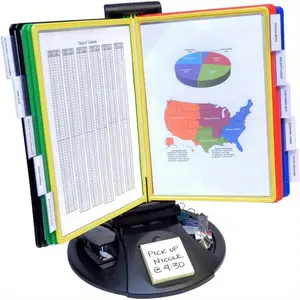 New Adjustaview 10 pocket Desk Reference Office folders